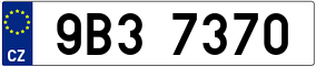 Trailer License Plate